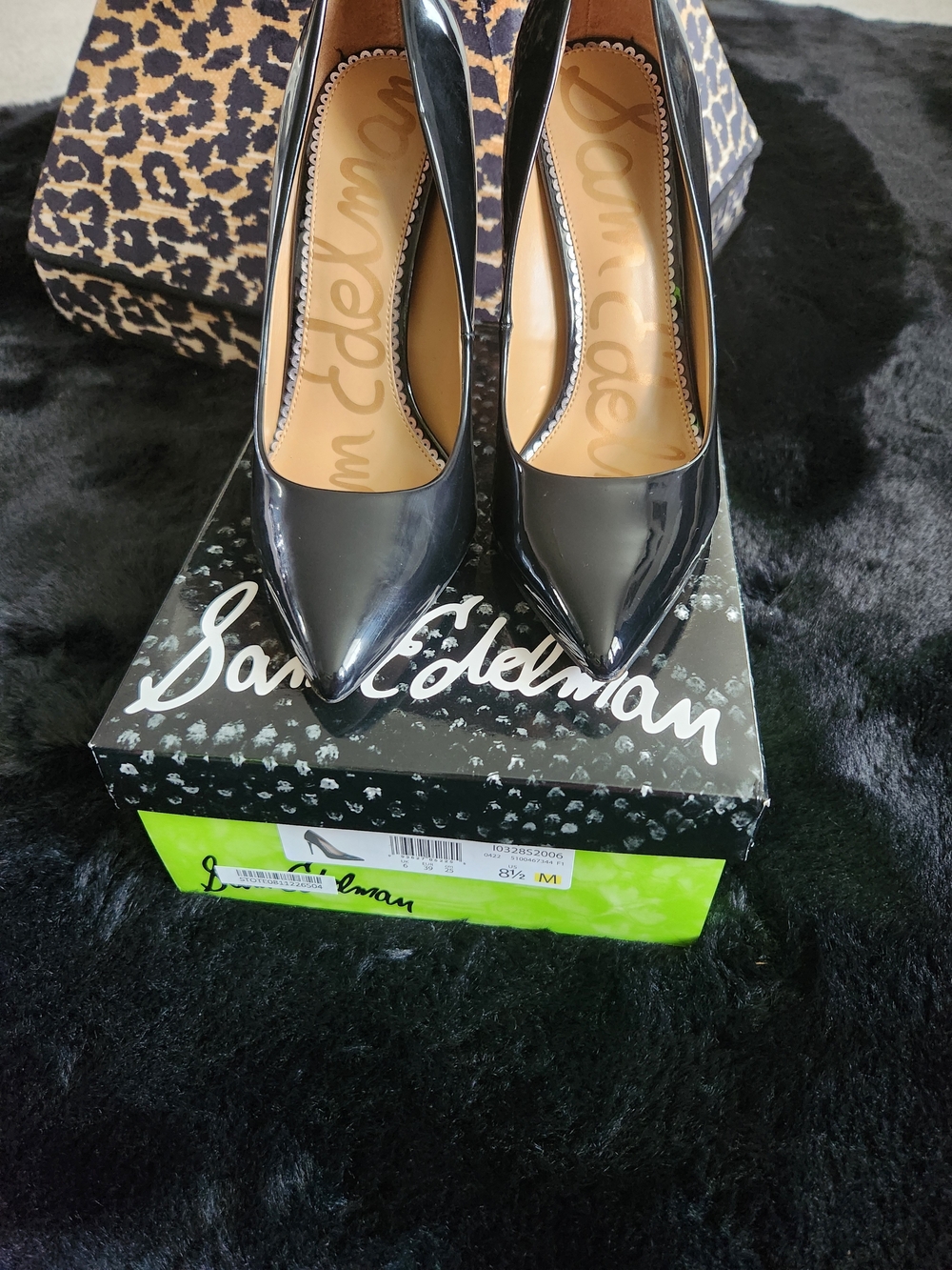Sam Edelman, Dana Black Patent Pointed-Toe Pumps